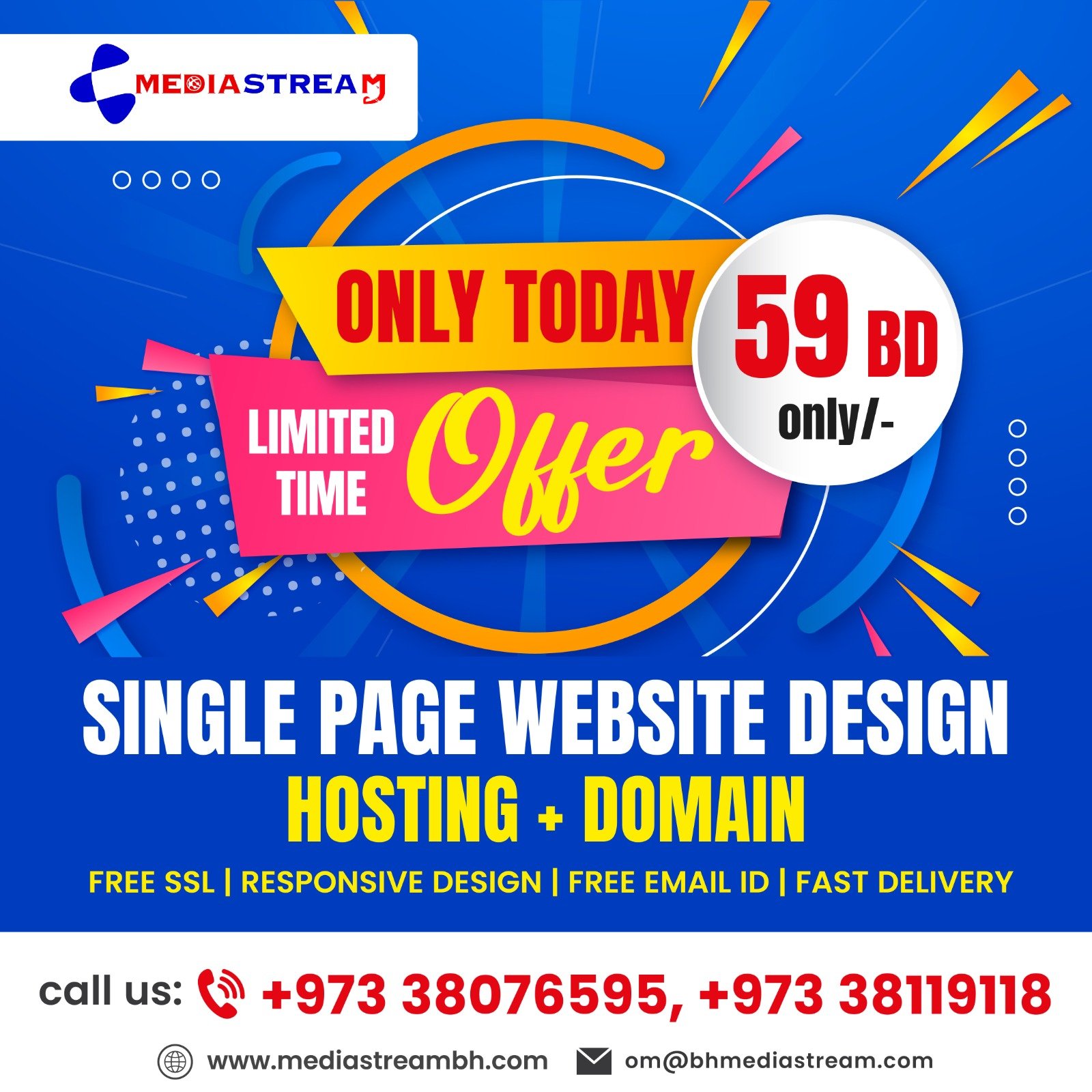 Get Your Business Online Today! With Mediastream